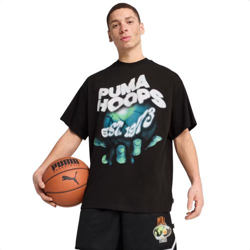 Camiseta Unissex Puma Hoop Dreamz Oversized Tee Preta