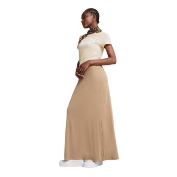 Camiseta Feminina Puma Essential Numero 1 Logo Bege