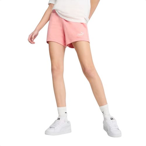 Short Feminino Curto Puma Essential Logo 4 Short Rosa