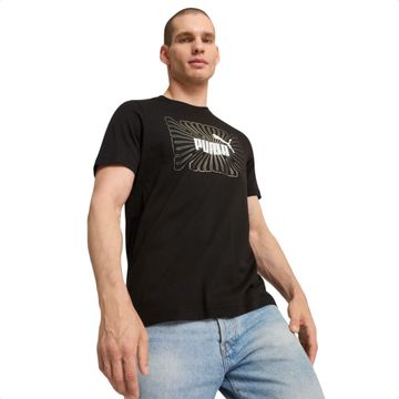 Camiseta Masculina Puma Graphics Foil Preta