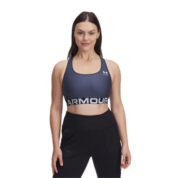 Top Feminino Bojo Under Armour Heatgear Branded Chumbo
