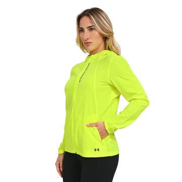 Jaqueta Feminina Corta Vento Under Armour Outrun The Storm Verde