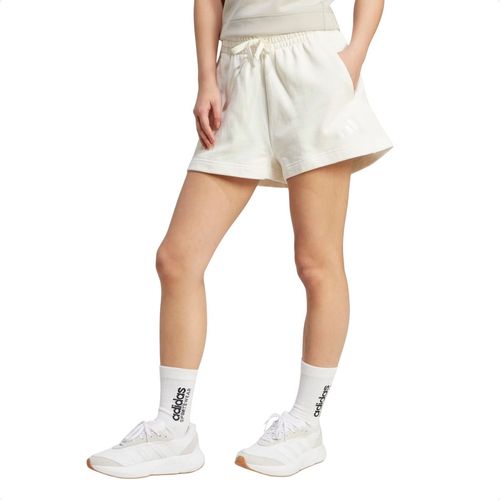 Short Feminino Curto Adidas All Szn Off White