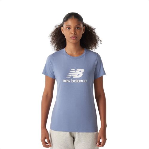 Camiseta Feminina New Balance Essentials Azul