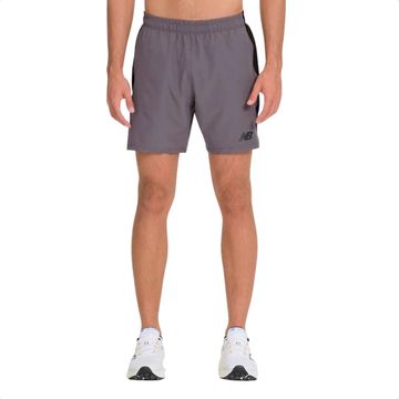Bermuda Masculina Tenacity Logo 7 New Balance Cinza