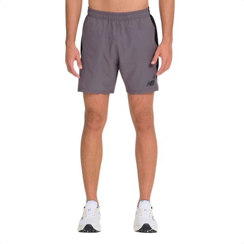 Bermuda Masculina Tenacity Logo 7 New Balance Cinza