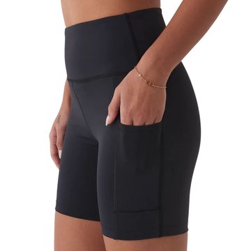 Bermuda Feminina Curta Sleek 6 New Balance Preta