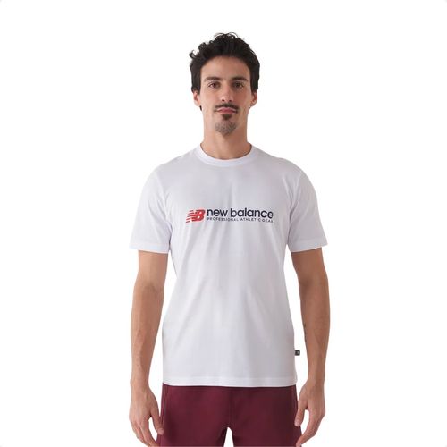 Camiseta Masculina New Balance Athletics Branca
