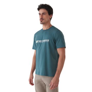 Camiseta Masculina New Balance Athletics Verde