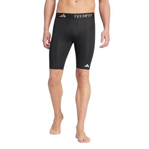 Bermuda Masculina Compressão Adidas Treino Techfit Preta