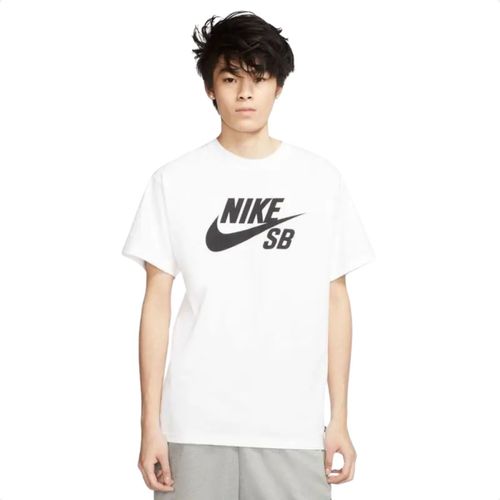 Camiseta Masculina Nike Sb Logo Branca