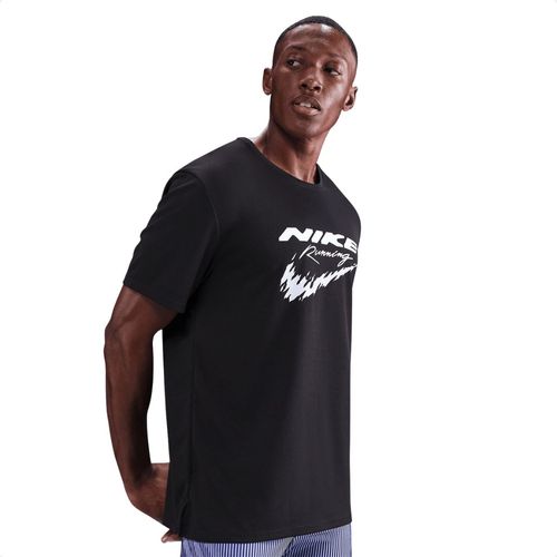 Camiseta Masculina Nike Run Energy Preta