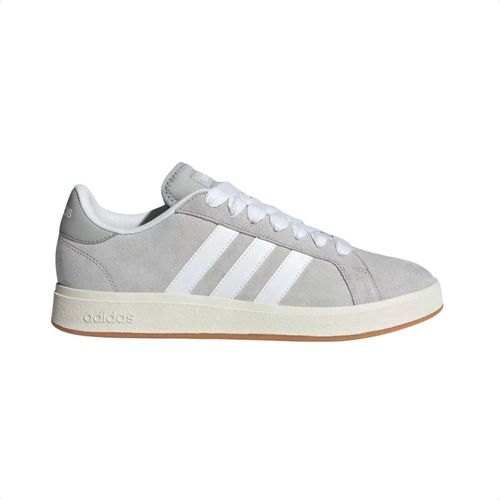 Tênis Casual Masculino Adidas Court Base Suede Cinza