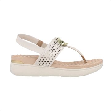 Sandália Feminina Anabela Modare Ultraconforto Off White