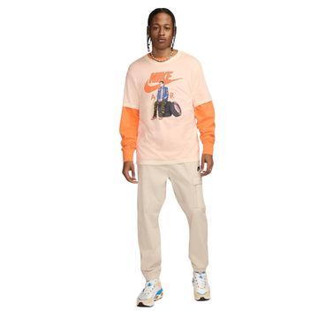 Camiseta Masculina Sportwear Wheels Nike Pk4 Bege