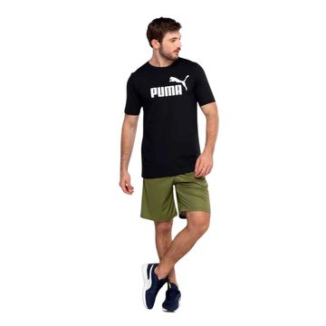 Camiseta Masculina Puma Essentials No. 1 Logo Tee Preta