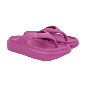 Chinelo Feminino Plataforma Poofy Dedo Usaflex Roxo