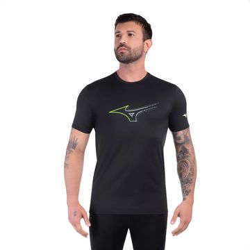 Camiseta Masculina Mizuno Focus Stamp Preta