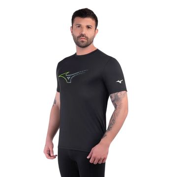 Camiseta Masculina Mizuno Focus Stamp Preta