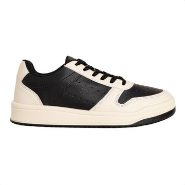 Tênis Feminino Casual Dm Urban Lumi Off White E Preto