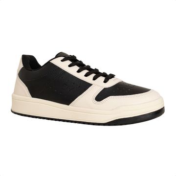 Tênis Feminino Casual Dm Urban Lumi Off White E Preto