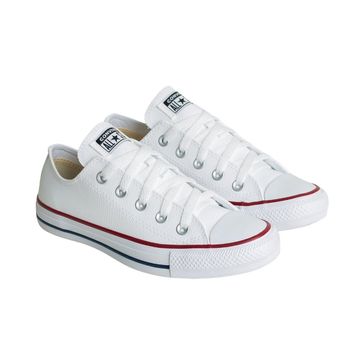 Tênis Adulto Casual Converse Chuck Taylor All Star Em Couro Sintético Branco