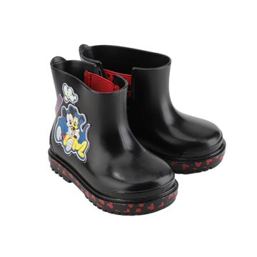 Bota Infantil Galocha Grendene Mickey Preta
