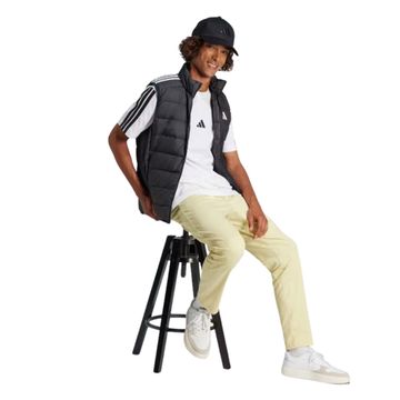 Camiseta Masculina Adidas Essentials 3 Listras Branca